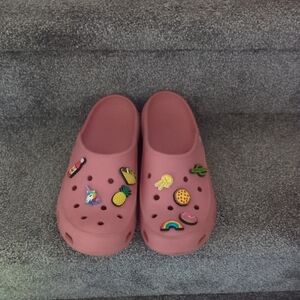 CROCS Pink Sandals with Character Design